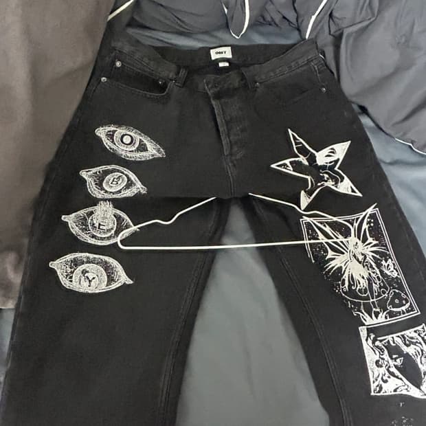 오베이 하드워크 드림 데님팬츠 34