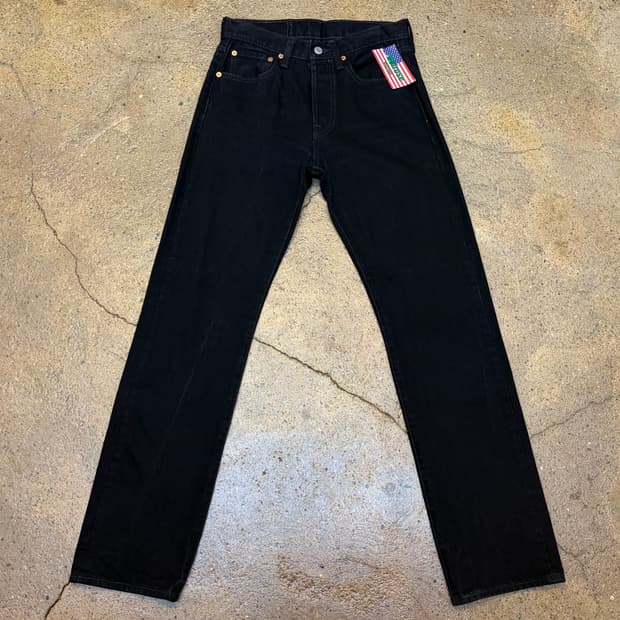 00s 빈티지 리바이스 501 블랙진 청바지