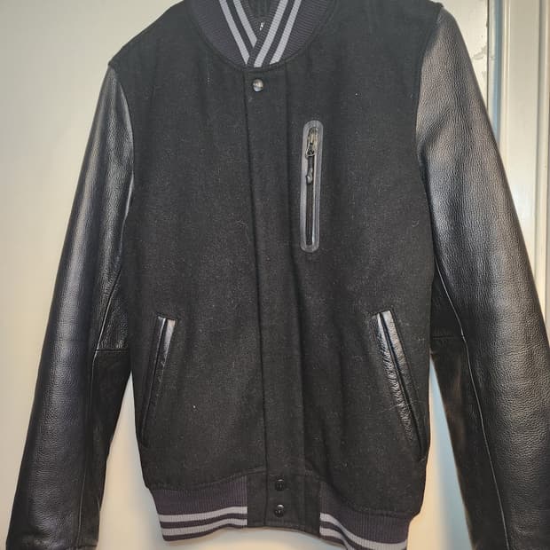 나이키 NSW 디스트로이어 소가죽 바시티 자켓 S