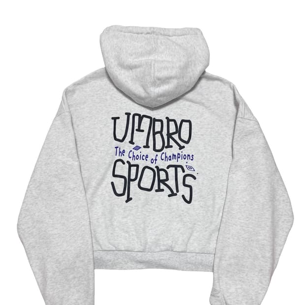 엄브로 로고 멜란지 후드티