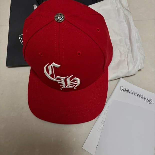 크롬하츠 베이스볼 캡 레드