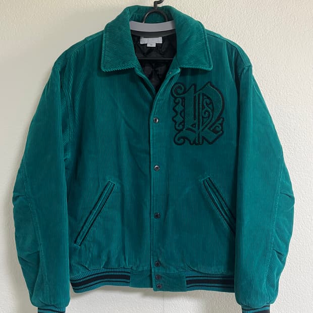 디스이즈네버댓 코듀로이 바시티자켓 M