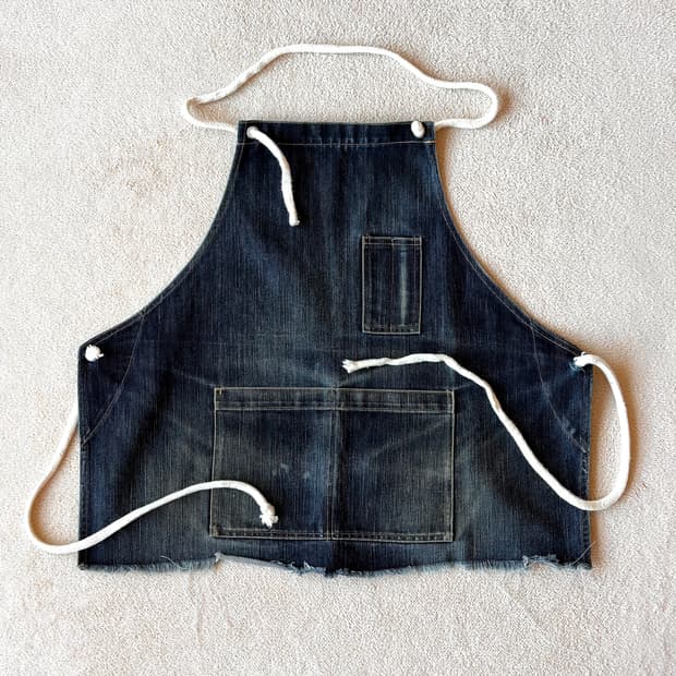 Washed Denim Apron