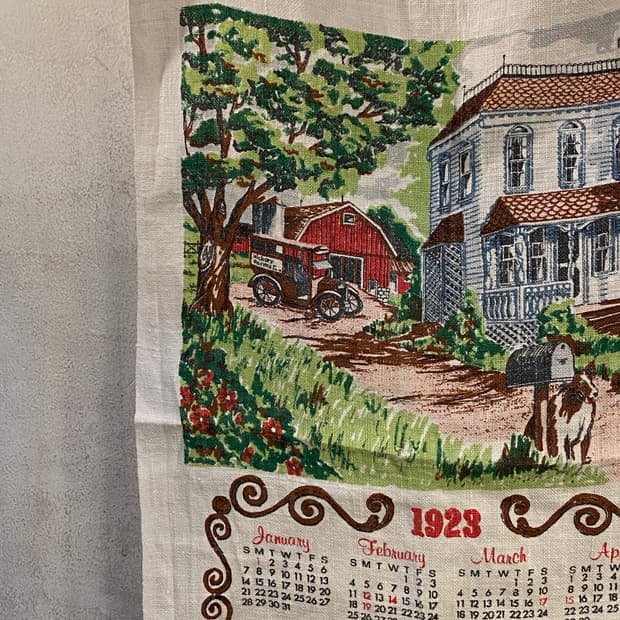 ☕️유럽 티타월 캘린더패브릭