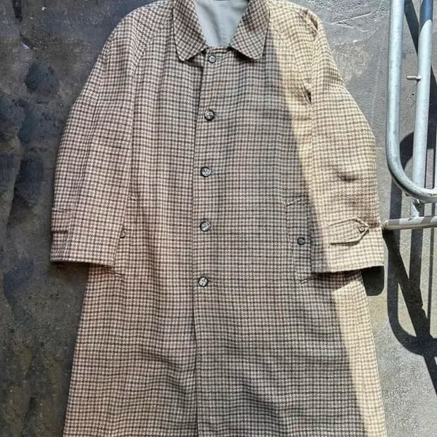80s 빈티지 Burberry's  버버리 리버시블 코트