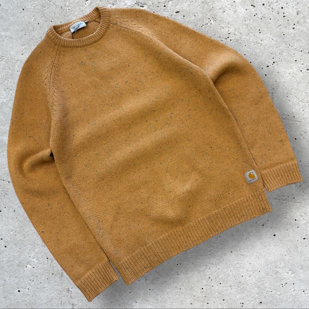 [L] 칼하트 WIP 잉글라스틱 브라운 니트 스웨터 D247