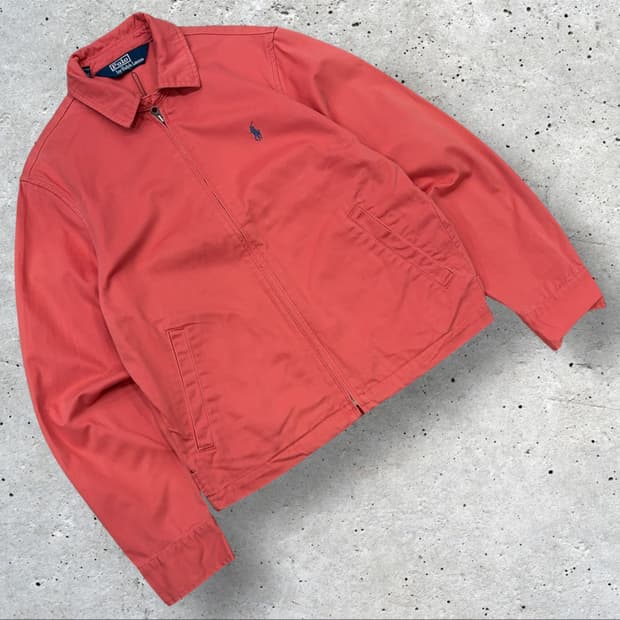 [S] 폴로 랄프로렌 코랄색 코튼 블루종 자켓 D280