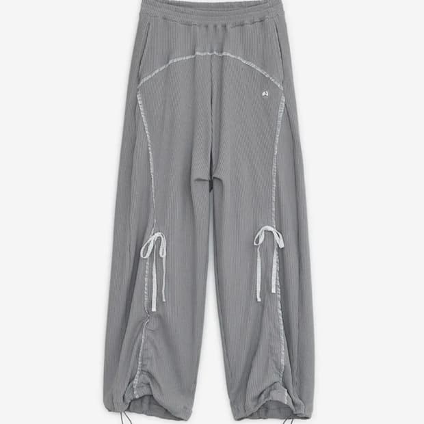 허그유어스킨 레이스 조거팬츠 그레이