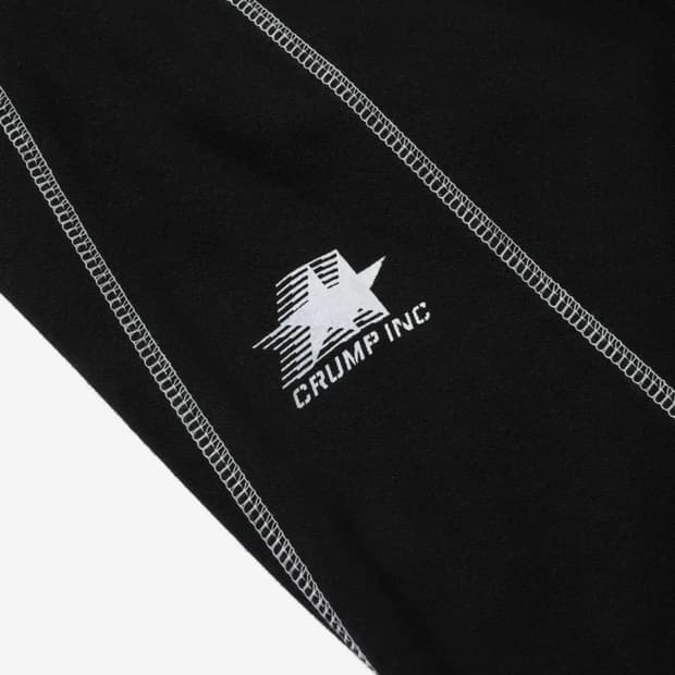 스티치 와이드 스웨트 팬츠 [블랙]