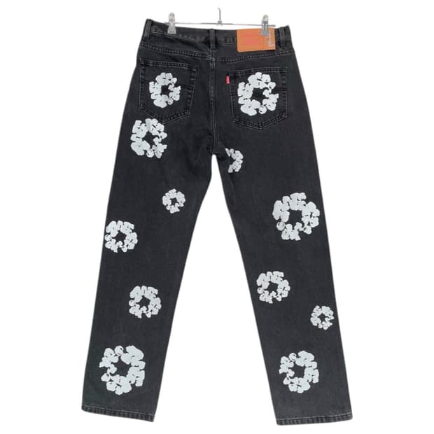 데님티어스 Denim Tears × 리바이스 Levi's 블랙 데님팬츠