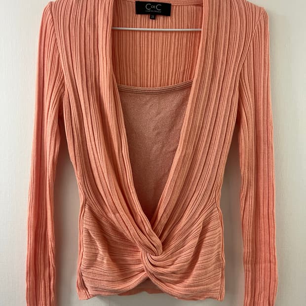 Coral Twisted Knit