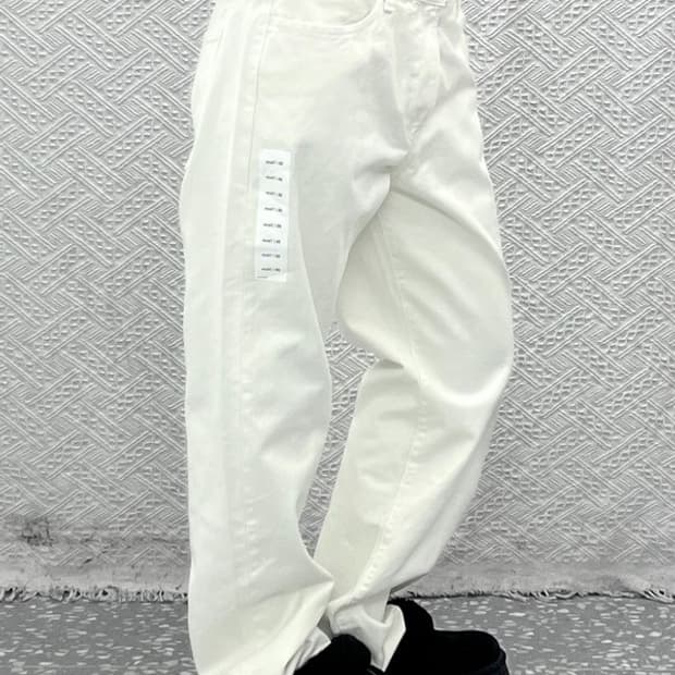 JW 앤더슨X유니클로 모던 캐주얼 크림 코튼팬츠 30인치 C10043