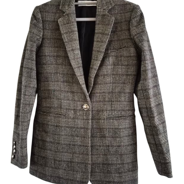 IRO(이로) 글렌 체크 싱글 자켓 (34사이즈)