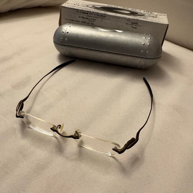 오클리안경 WHY3 무테안경 티타늄(브라운)