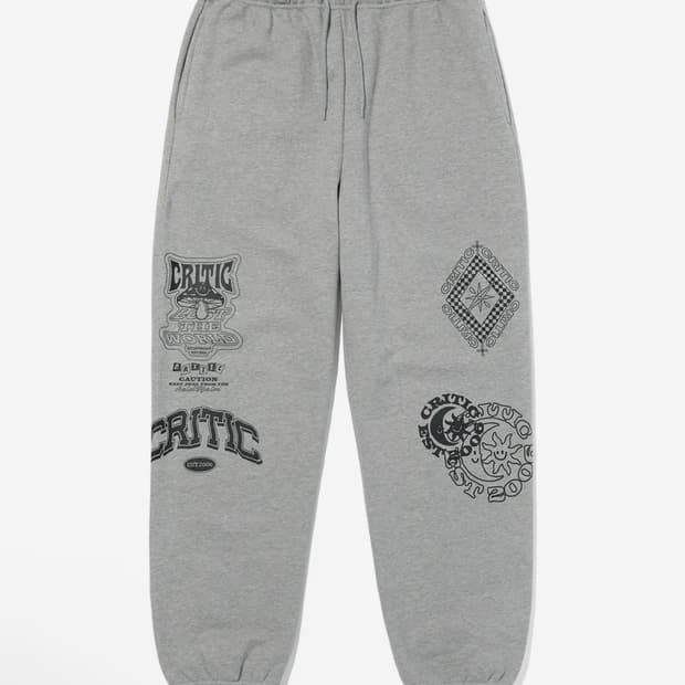 크리틱 멀티 그레이 스웻 팬츠 트레이닝 조거팬츠 XL