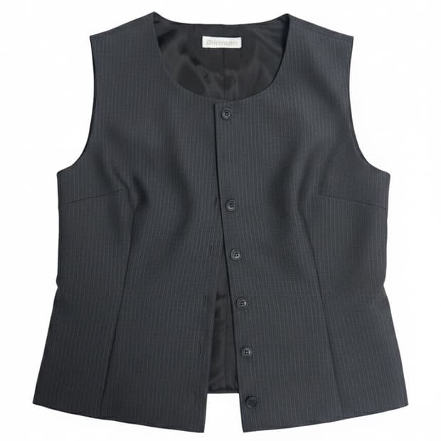 버뮬라 STRIPED BUTTON VEST (STRIPE) 