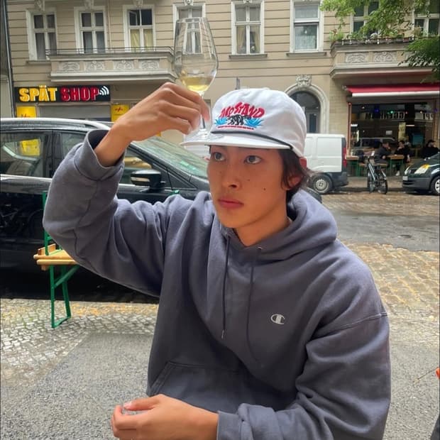 살로몬 트레일 캡 모자 버건디/그레이