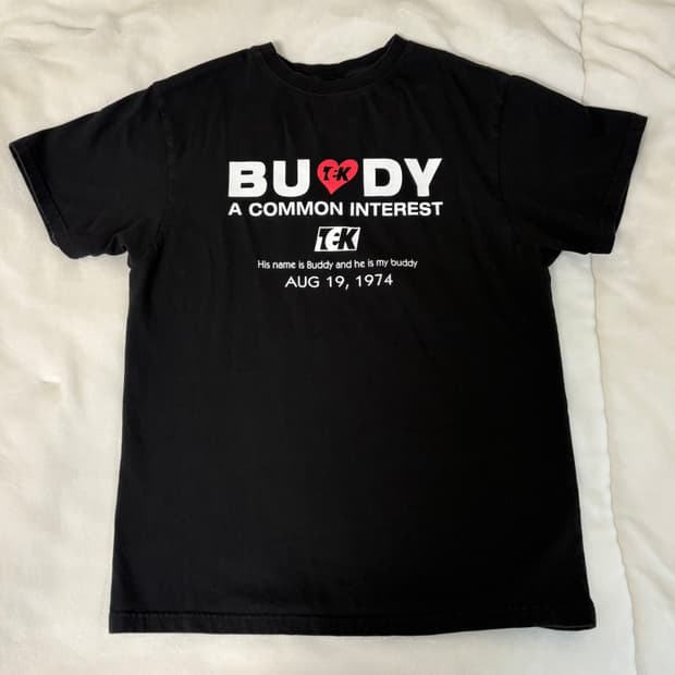 [테켓] buddy heart tee black M