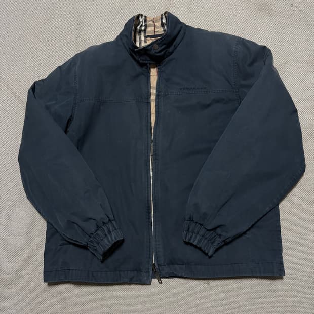 버버리 체크 퀄팅 헤링턴 자켓