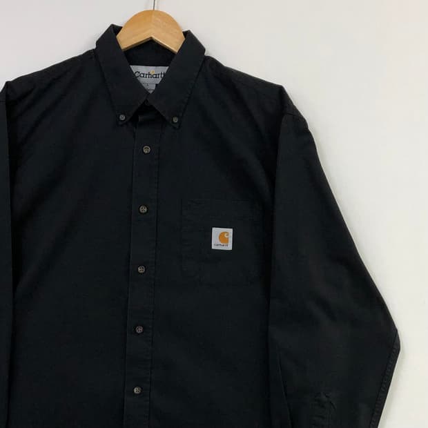 XL 칼하트 블랙 워크 셔츠
