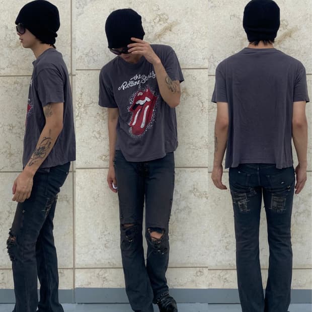 [Rolling Stones&H&M]Logo Print Tee