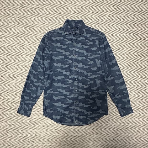 POLO RALPH LAUREN indigo camo shirt