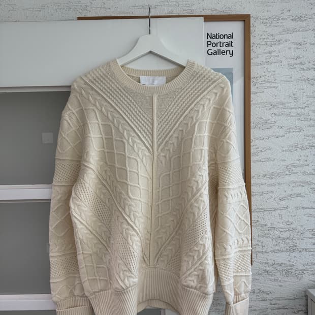 [Neil Barrett] 닐바렛 아이보리 케이블 니트