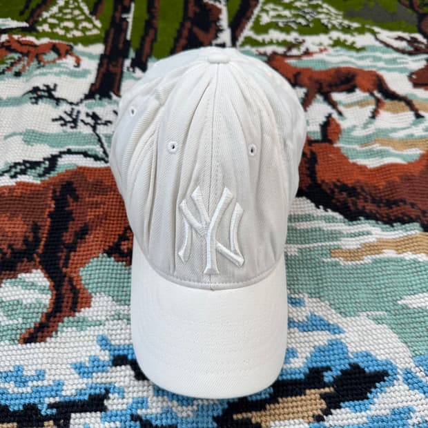 MLB 뉴욕 양키즈 화이트 볼캡 M-XL
