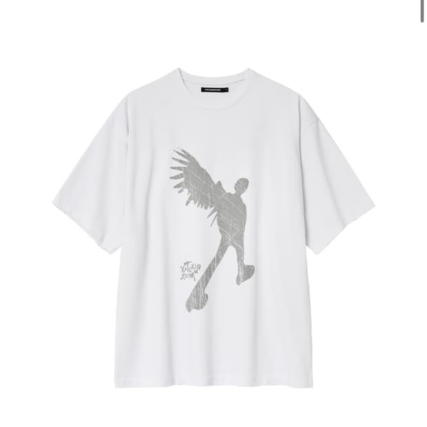 해칭룸 Broken Angel Tee white