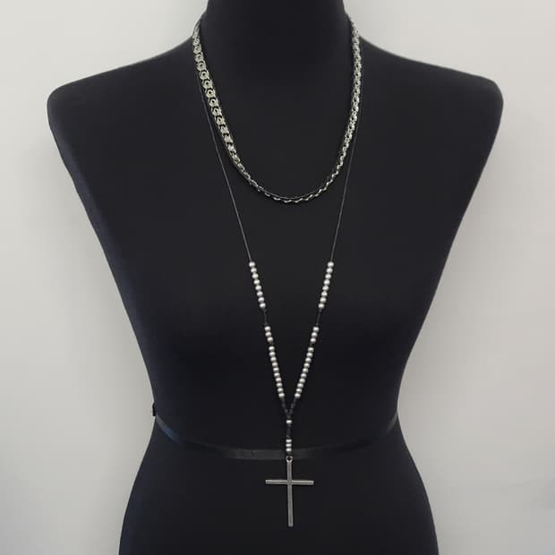cross necklace set