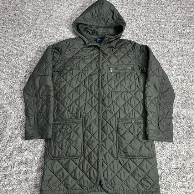 폴로 여성 퀼팅코트 카키