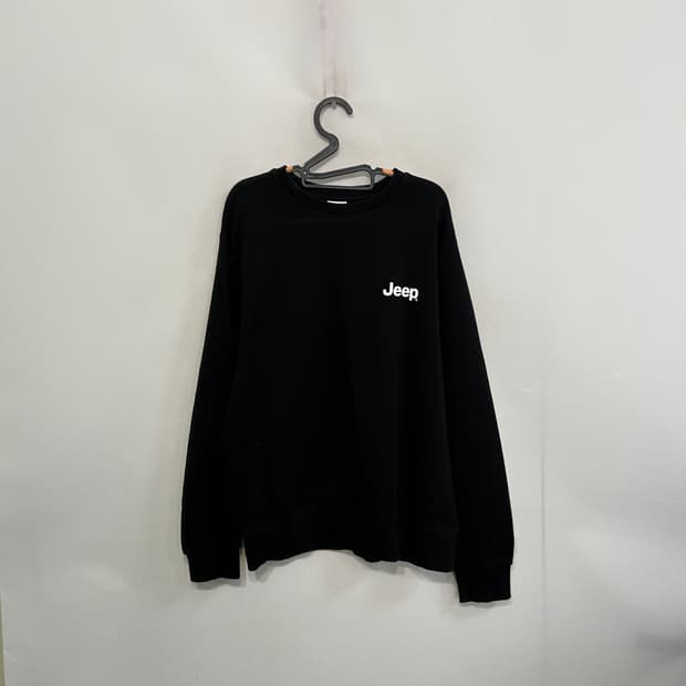 지프 남성 맨투맨 티셔츠 100 블랙