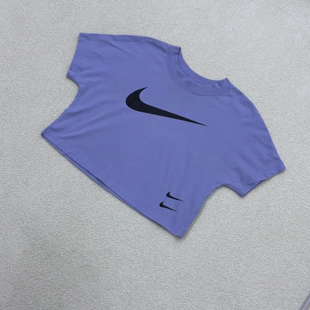 L 나이키 여성 크롭 반팔 티셔츠 0320E