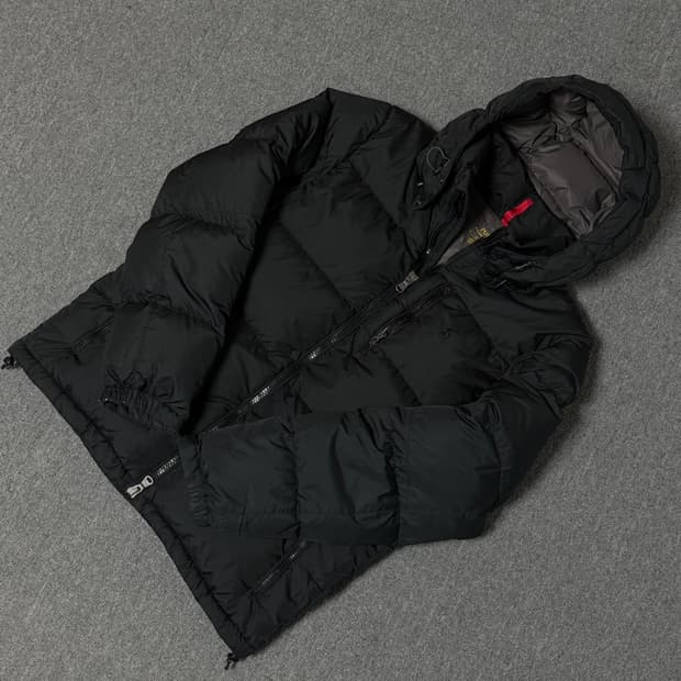 M) 폴로 고햄 다운 패딩 자켓 블랙