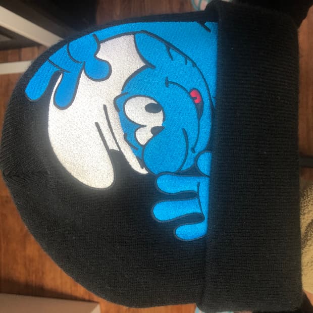 슈프림 스머프 비니