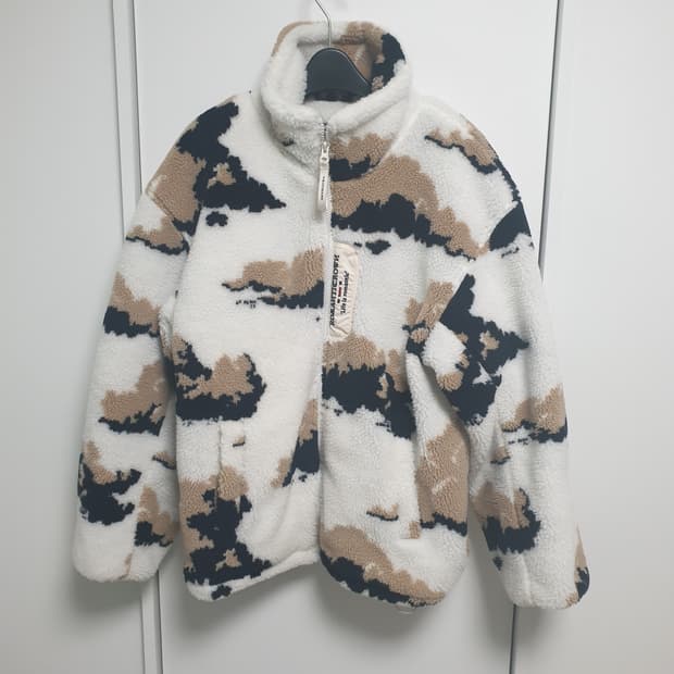 로맨틱크라운 클라우드 플리스 자켓_오트밀