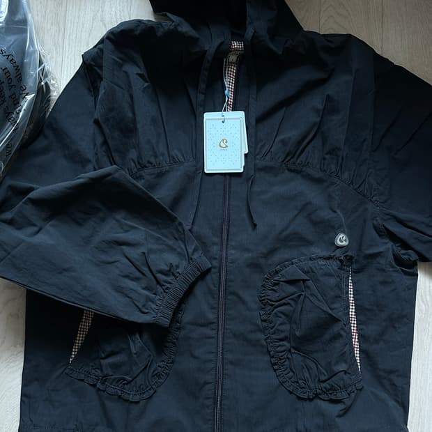 코이세이오 체크 링클스 윈드 브레이커