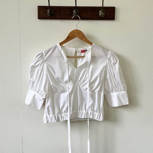 DoUBLESTANDARD 화이트 숏 셔츠