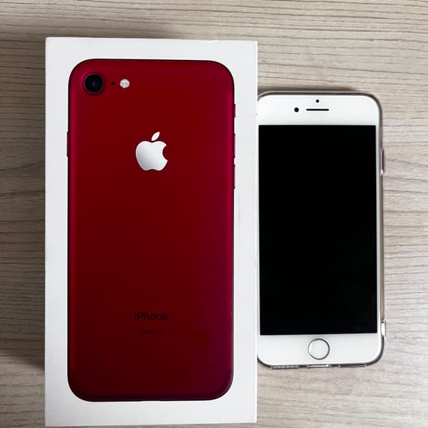 순정 아이폰7 128 레드