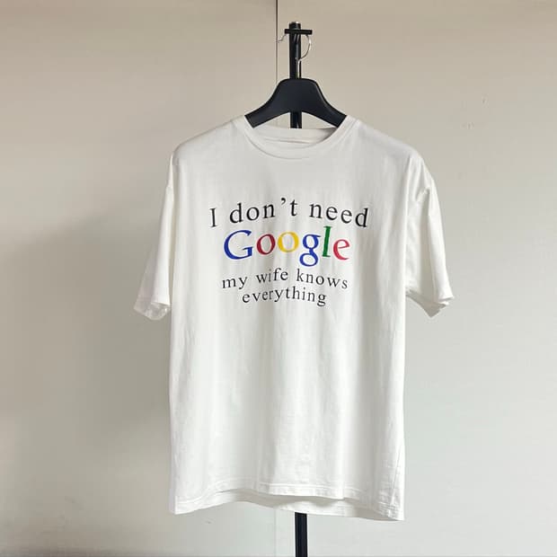 빈티지 구글 반팔 티셔츠
