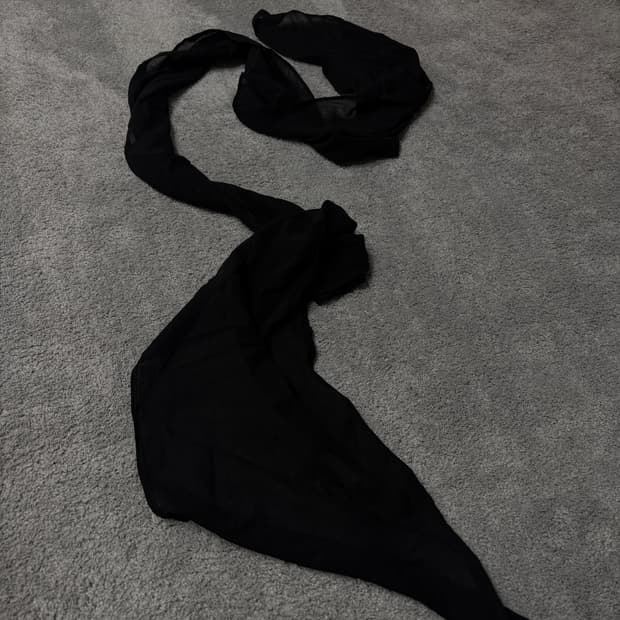 Vintage punk vkei mood silky scarf