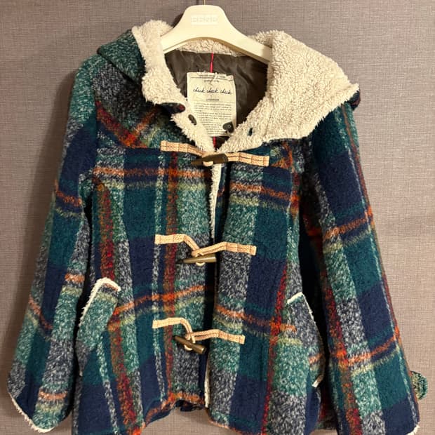 Blanchechou 브랜드의 체크 더플 코트/ Japan vintage