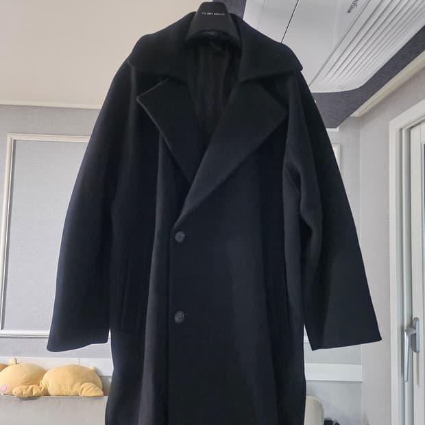 [거의 새것] 시스템옴므 핸드메이드 오버핏 울 캐시미어 코트 100
