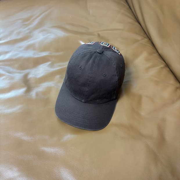 Supreme 슈프림 브라운 6패널 볼캡 모자 Back Arc Logo