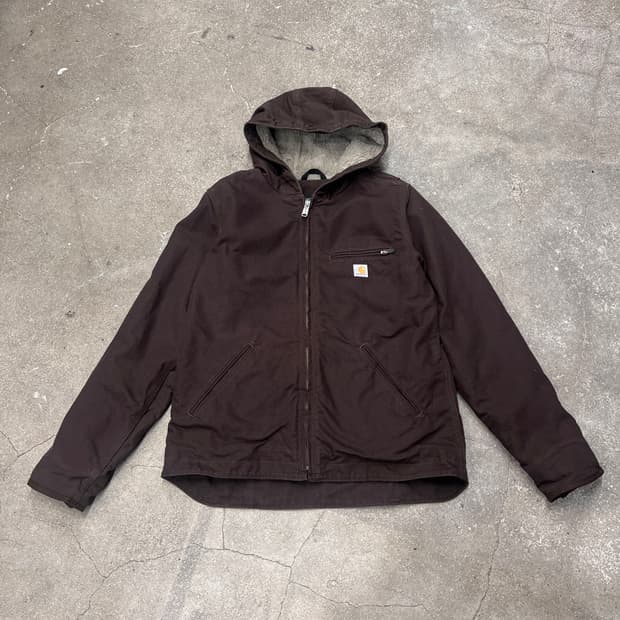 칼하트 셰르파 후드 덕 자켓