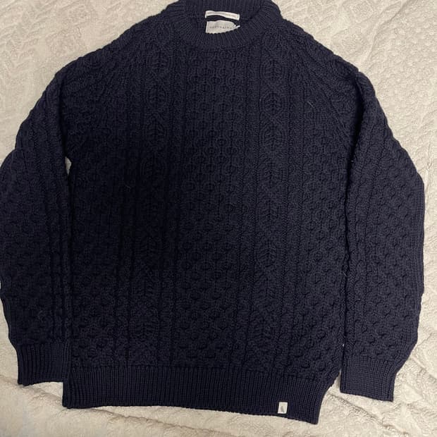 페레그린 아란 피셔맨 니트 다크  네이비 2XL