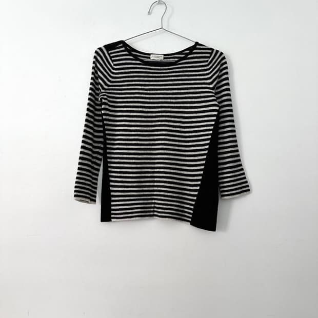 CLUB MONACO cashmere stripe knit