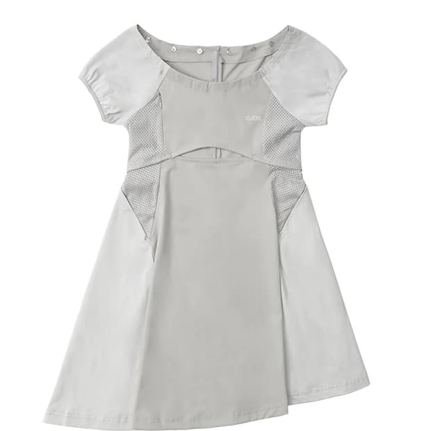 오호스 OJOS Capsleeve Slit Mini Dress / Gre