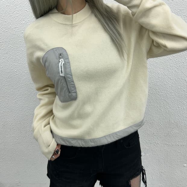 자라 사이드 포켓 앙고라 니트 S