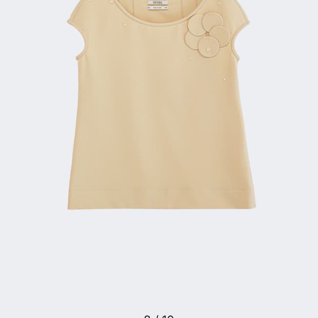 (삽니다)나비버스 Beads Applique Top 베이지 삽니다.